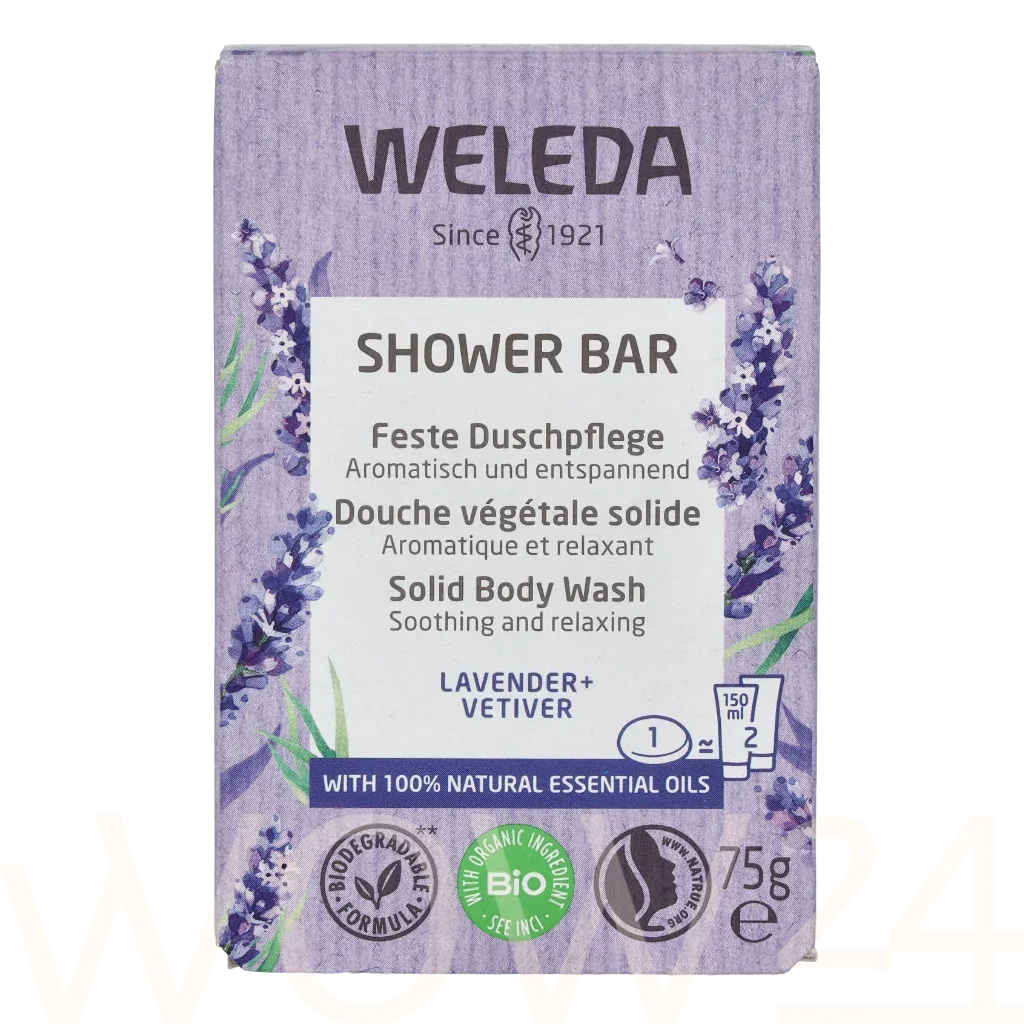 Weleda Shower Bar Lavender + Vetiver