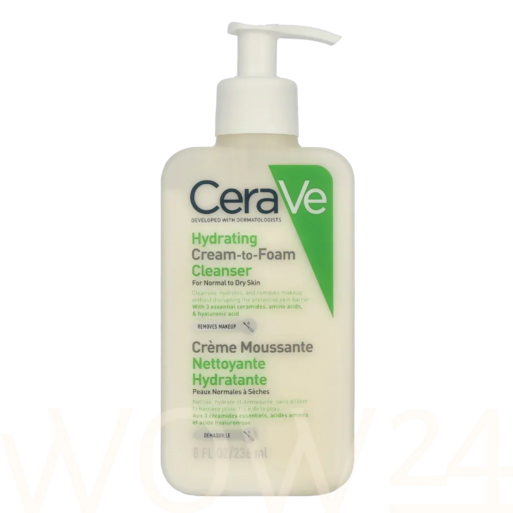 Cerave Facial Cleansers Hydrating Cream-to-Foam Krēmveida