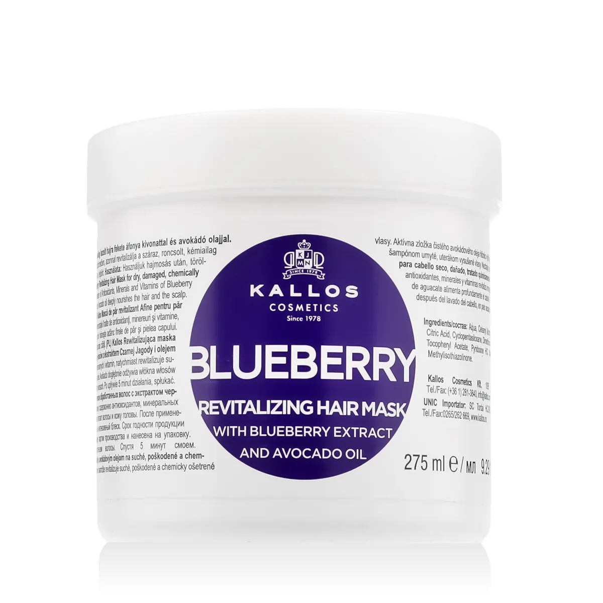 Kallos cosmetics Blueberry 275 ml