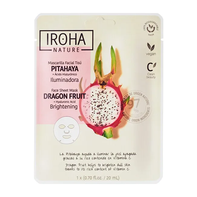 Iroha Brightening Dragon Fruit Face Sheet