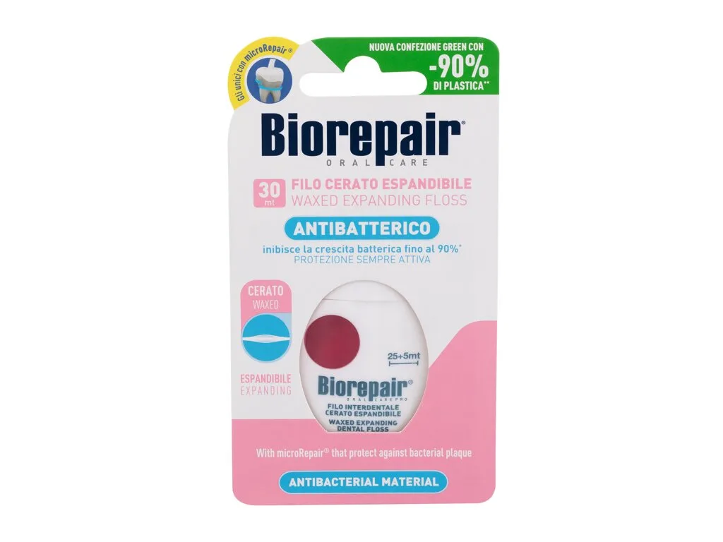 Biorepair Antibacterial Waxed Expanding Floss Zobu