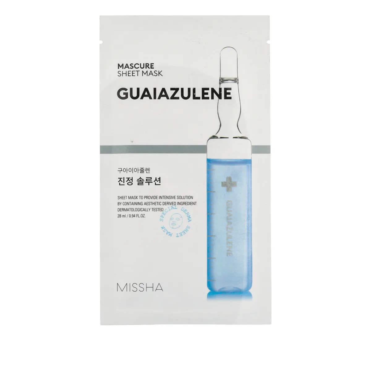 Missha Mascure Sheet Mask Guaiazulene 28