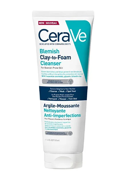 Cerave Blemish Clay to Foam Cleanser