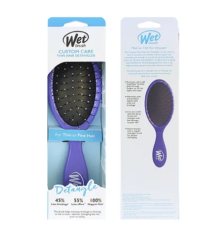 Wet brush Custom care thin hair
