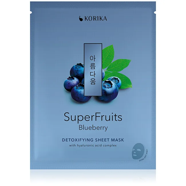 KORIKA Superfruits Blueberry Detoxifying Sheet Mask