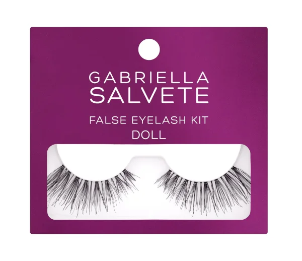 False eyelashes doll