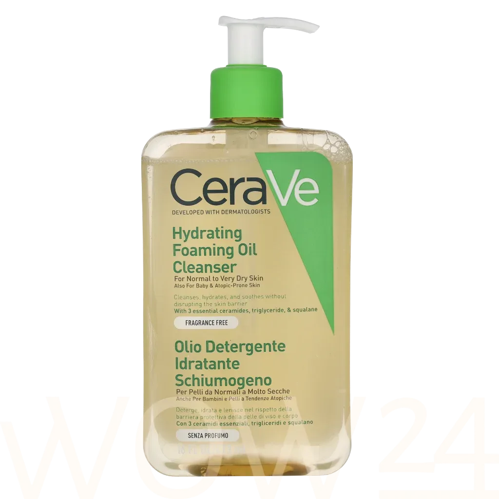 Cerave Facial Cleansers Hydrating Foaming Oil