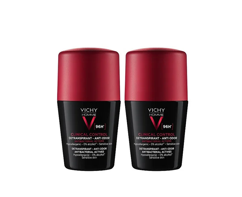 Vichy Homme Detranspirant 96H 2 x