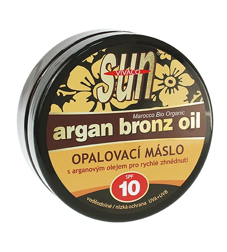 Sun argan bronz oil tanning butter