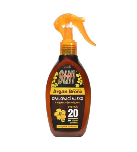 Sun argan bronz suntan lotion