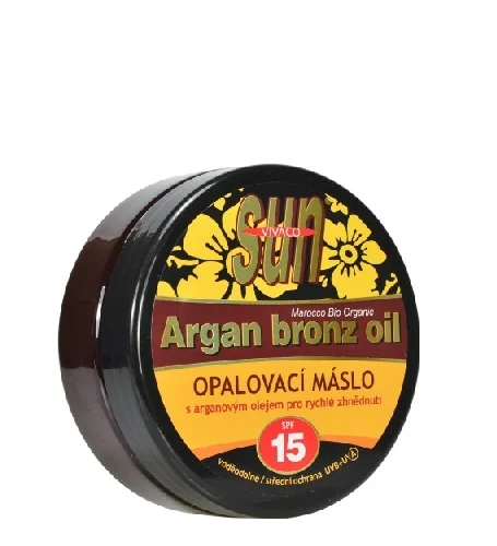 Sun argan bronz oil tanning butter