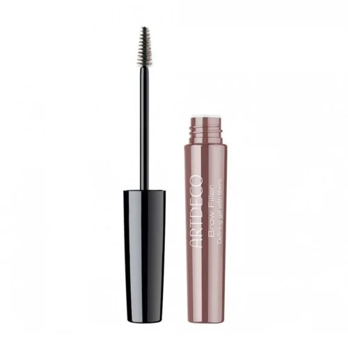 Brow filler defining gel with fibers