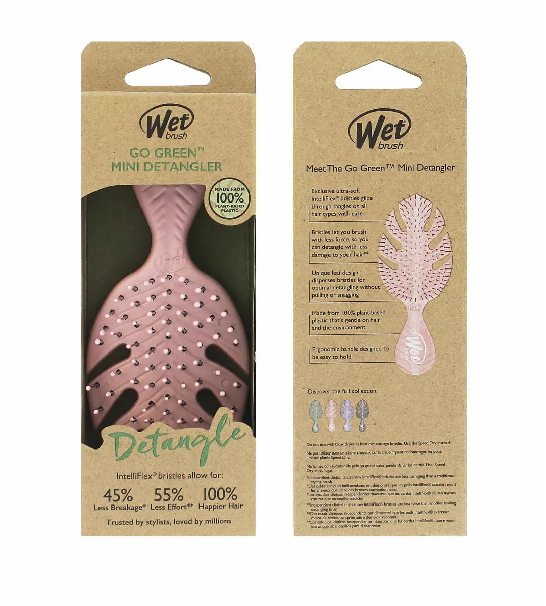 Wet Brush hairbrush Pink Go Green