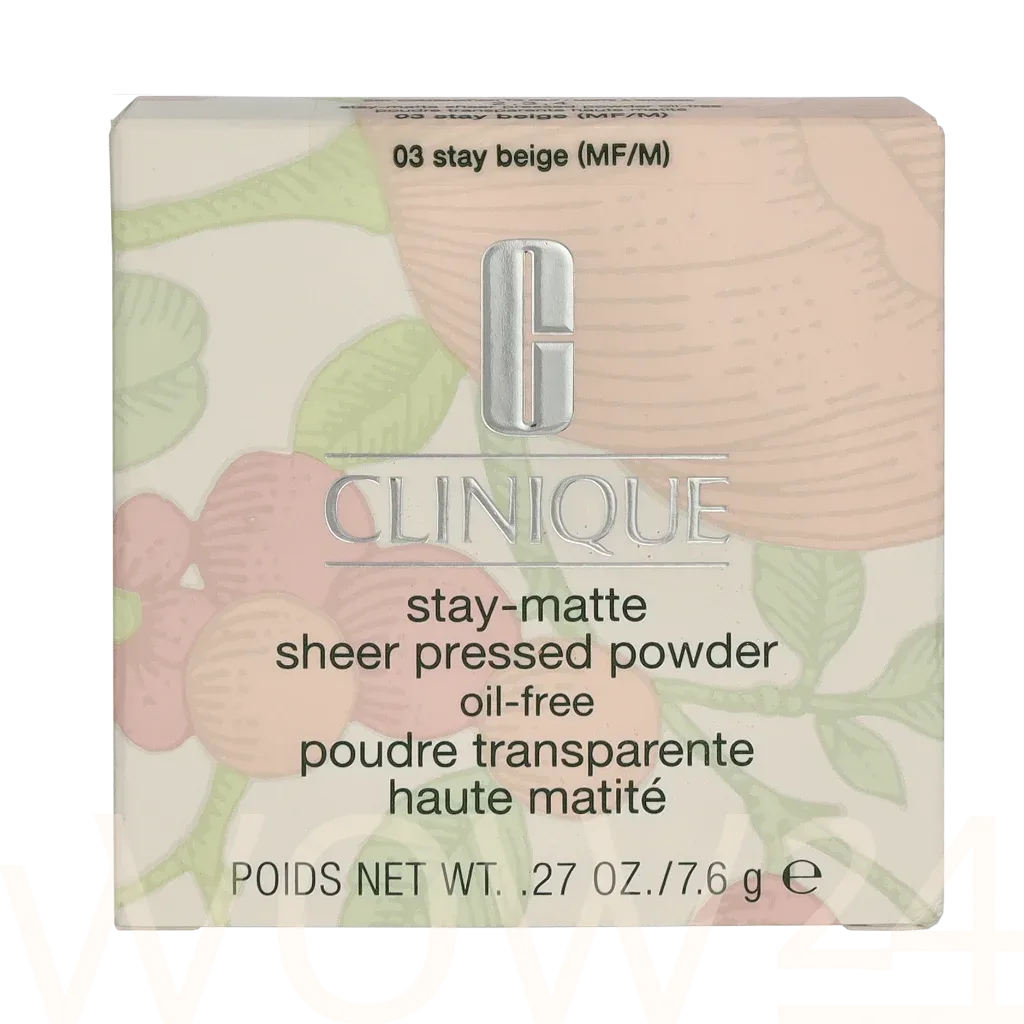 Clinique Stay-Matte Sheer Pressed Powder Pūderis
