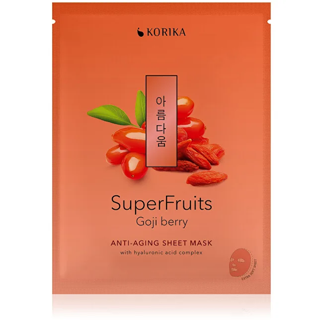 KORIKA Anti-aging sheet mask Superfruits Goji