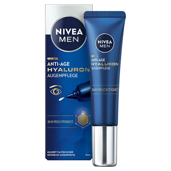 Eye cream against wrinkles men hyaluron 15 ml