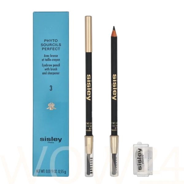 Phyto - sourcils perfect eyebrow pencil with brush and sharpener 3 brun 0, thumbnail 4