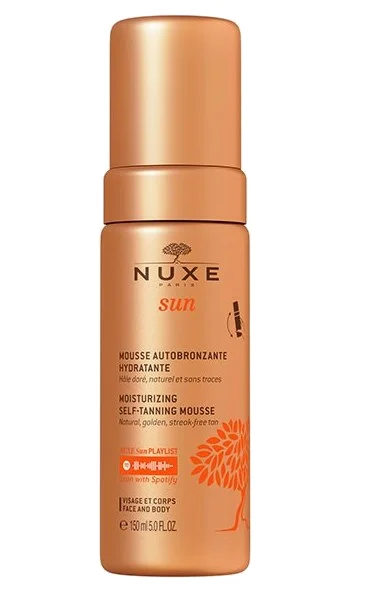 Sun moisturizing self-tanning mousse