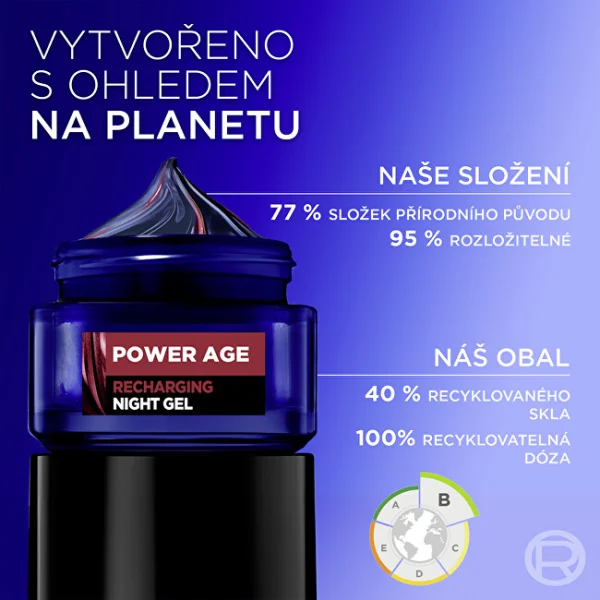 Men expert power age recharging night gel thumbnail 7