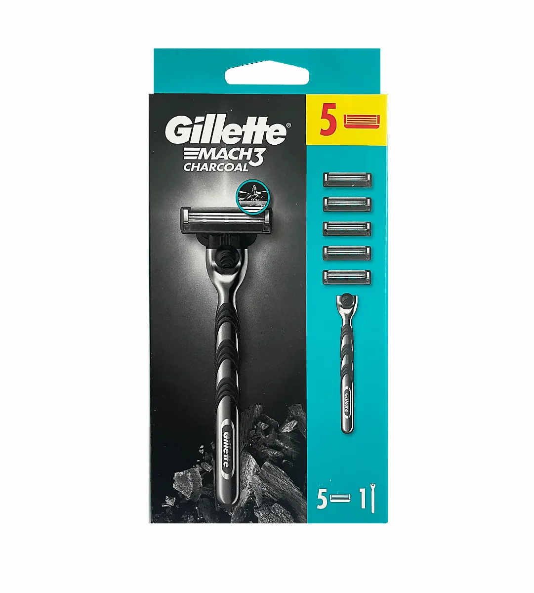 Gillette shaver + head 5 pcs