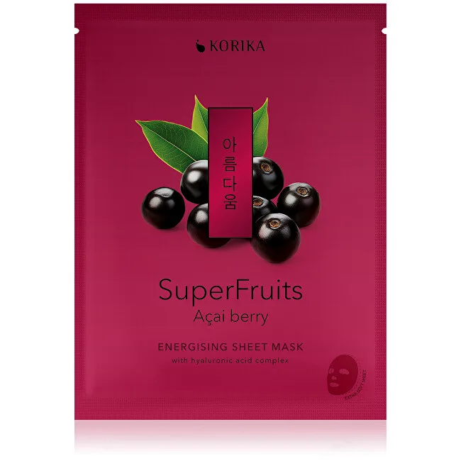 KORIKA Energising Sheet Mask Superfruits Acai
