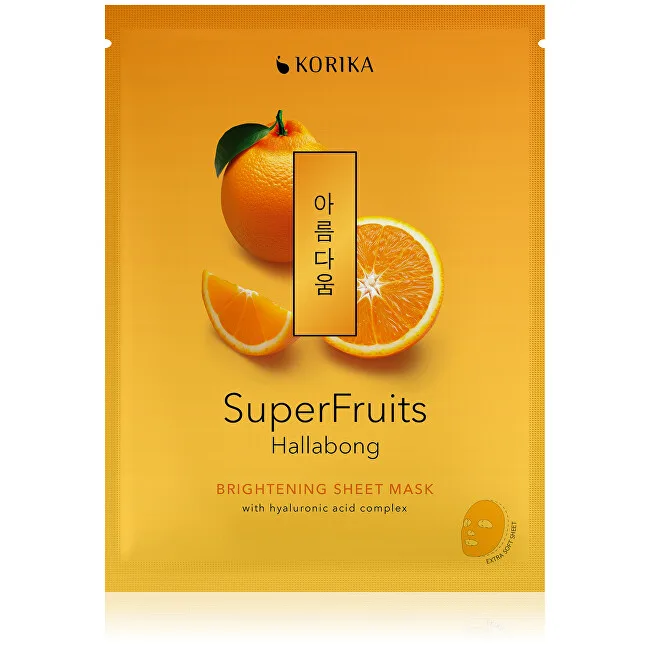 KORIKA Superfruits Hallabong Brightening Sheet Mask