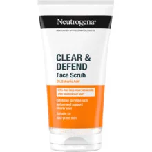 Clear & defend face scrub