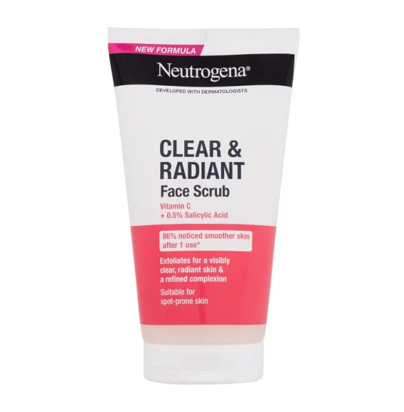 Clear & radiant face scrub