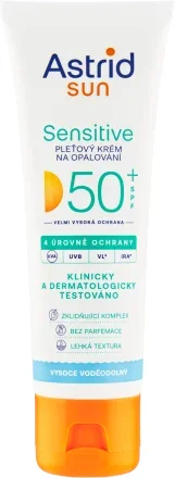Sun sensitive face cream