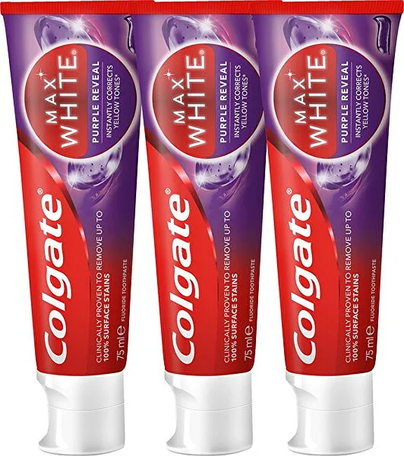 Colgate Toothpaste Max White Purple Trio