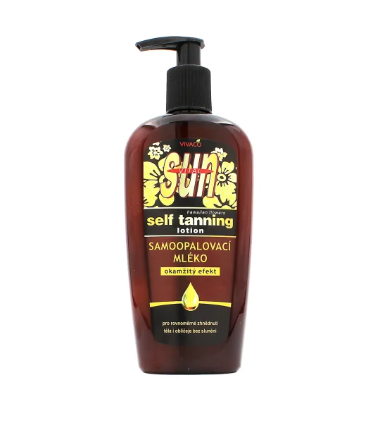 Sun self tanning lotion