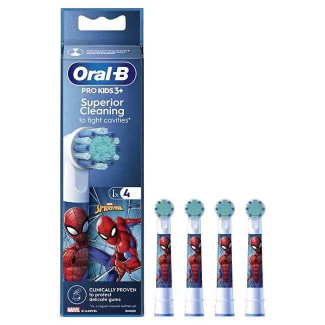 Oral-b Kids Brush Heads Spider-Man Zobu