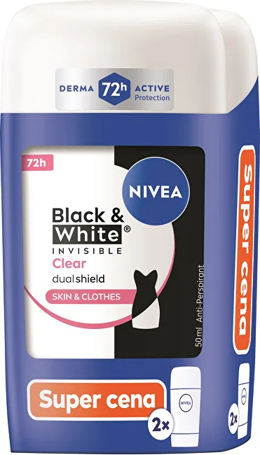 Nivea B&W Invisible Clear Duo solid