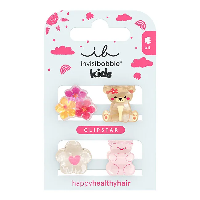 Invisibobble Clipstar Kids Bearly Bloomed -