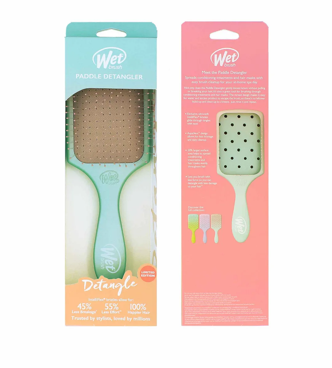 Wet brush Paddle detangler feel good