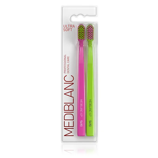 MEDIBLANC Ultra Soft Pink/Green - Toothbrush