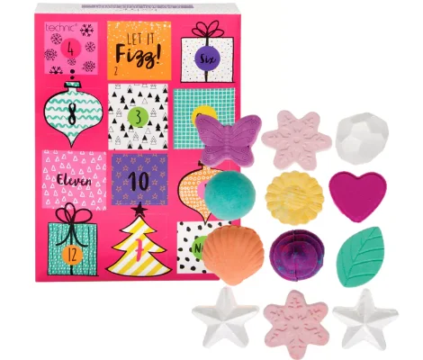 advento kalendorius 12 Day Bath Fizzer Advent Calendar