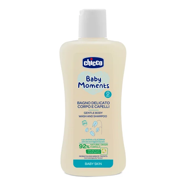  Prausiklis ir šampūnas BABY MOMENTS, 200 ml