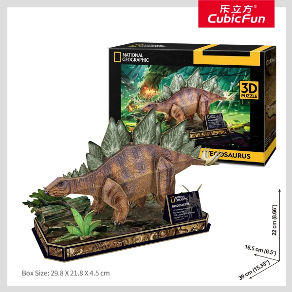  National Geographic 3D dėlionė „Stegozauras“ thumbnail 2