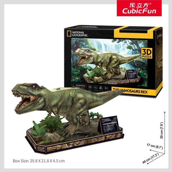  National Geographic 3D dėlionė „Tiranozauras REX“