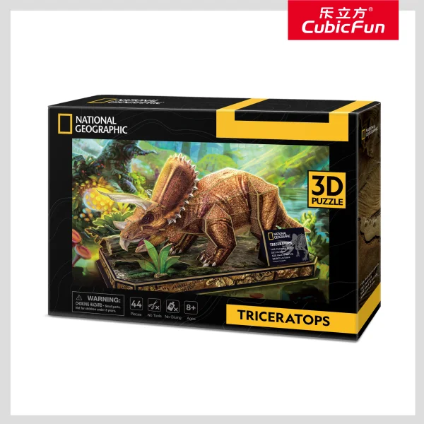  National Geographic 3D dėlionė „Triceratopsas“ thumbnail 2
