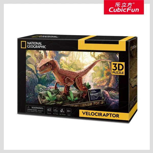  National Geographic 3D dėlionė „Velociraptorius“ thumbnail 2