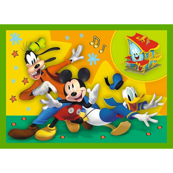 TREFL MICKEY MOUSE 12+15+20+24 dėlionių rinkinys „Peliukas Mikis“ thumbnail 2