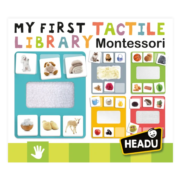  „Montessori“ žaidimas „Lytėjimo biblioteka“
