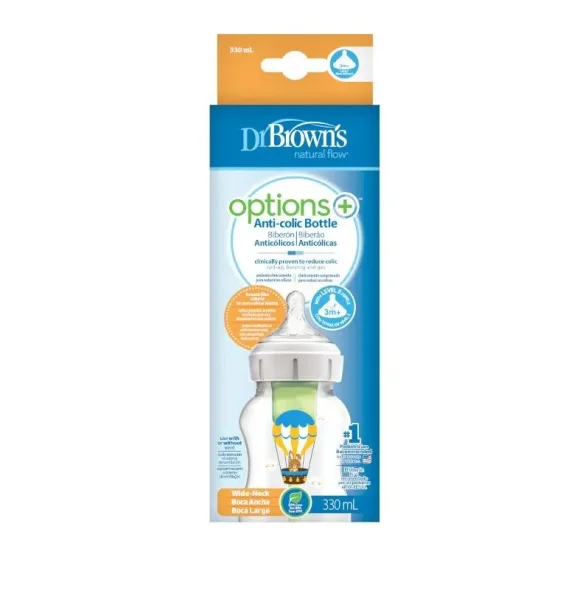 Buteliukas Options+ plačiu kakleliu 330ml, BALLOON