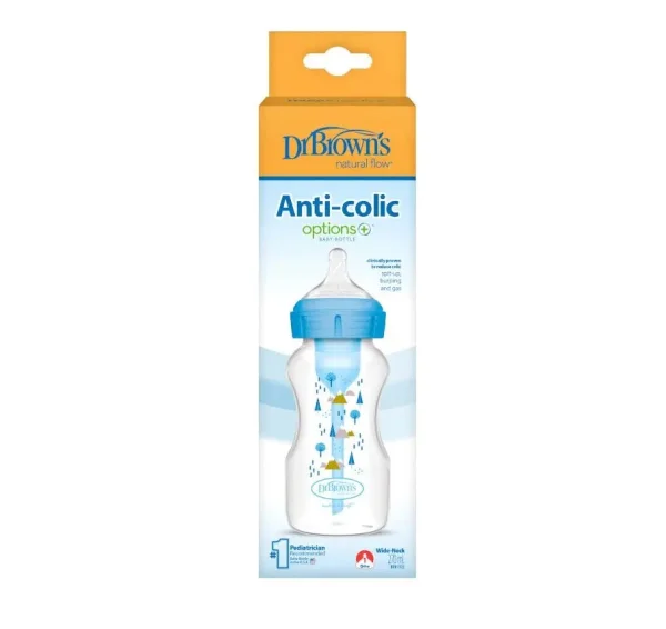 Buteliukas Options+ plačiu kakleliu 270ml, mėlynas ALPINE