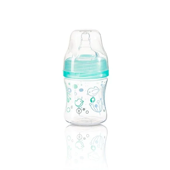 dieglių nesukeliantis plataus kaklelio buteliukas 120 ml, nuo 0 mėn., mėtinis 402/01