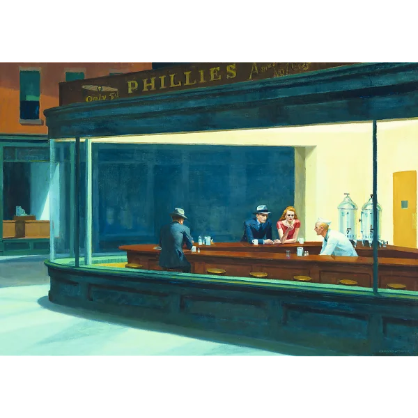 TREFL Dėlionė „Nighthawks“, 1000 det. thumbnail 2