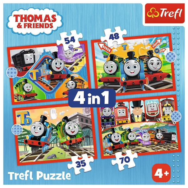 TREFL  4 dėlionių rinkinys „Thomas“