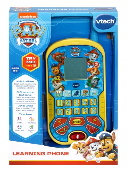  PAW PATROL Mokomasis telefonas (Anglų kalba)